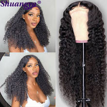 Deep Wave Lace Front Wig Brazilian Remy Curly Human hair Wigs 13x4 Curly Deep Wave Lace Front Human Hair Wigs for Black Women 2024 - buy cheap