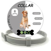 Dog Cat Collar 8 Month Flea & Tick Prevention Collar Anti Flea Ticks Mosquitoes Silicone Adjustable Pet Collar Cat Accessories 2024 - buy cheap