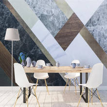 Milofi large wallpaper mural custom 3D abstract geometric marble line living room bedroom background wallpaper mural 2024 - buy cheap