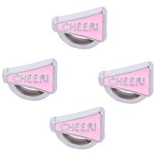 20Pcs Alloy Pink Cheerleaders Trumpet Cheer Floating Charms For Vintage Glass Locket Necklaces Jewelry F183 2024 - buy cheap