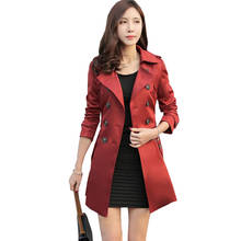 New Elegant Spring Autumn Ladies Trench Coat Women Fashion Plus Size Loose Coats Female Slim Western Style Windbreaker OK800 2024 - buy cheap