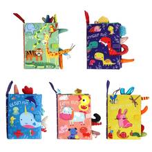 Kids 3D Animal Tails Cloth Book Baby Puzzle Montessori Educational Learning Toy 54DA 2024 - buy cheap