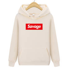 Sudadera con capucha de manga larga para hombre y mujer, ropa informal de moda, estilo Hip Hop, Savage 2024 - compra barato
