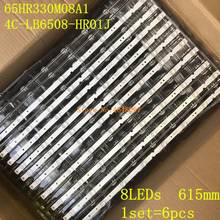 4set=24pcs LED backlight strip for TOSHIBA 65P65US TCL 65S421 65HR330M08A1 4C-LB6508-HR01J PF01J JL.D65081330-365AS-M 2024 - buy cheap