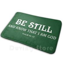 Be Still And Know Mat Rug Carpet Anti-Slip Floor Mats Bedroom Psalm 46 10 Scripture Christian Christ Jesus Bible Verse Bible 2024 - buy cheap