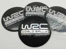 1 Juego (1 juego = 4 Uds.) WRC tapas de cubo de rueda, tapacubos, emblema, calcomanía, estilo de coche negro 2024 - compra barato