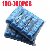 700-100PCS T Buckle PE Shoe Cover Machine Shoe Cover Disposable Convenient And Comfortable Model House High Quality Shoe Cover 2024 - buy cheap