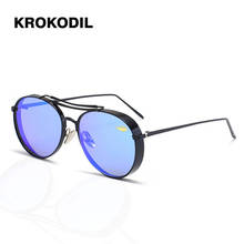 Gafas de sol de punta redonda para hombre y mujer, de estilo Retro lentes de sol, de diseñador de marca, nuevas, 11649 2024 - compra barato