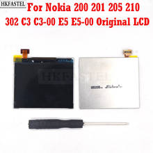 HKFASTEL Original LCD Display For Nokia Asha 200 201 205 210 302 C3 C3-00 E5 E5-00 Replacement Screen Display with tool 2024 - buy cheap