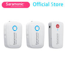 Saramonic microfone analógico para celular, sem fio, w, condensador, estúdio, microfone de lapela, entrevista, para android iphone, câmera dslr, casamento 2024 - compre barato