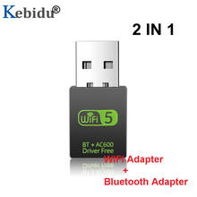 Wireless USB WiFi Adapter 600Mbps Bluetooth Dongle 5.0 Wifi Bluetooth Receiver 2.4G Network Card Transmitter IEEE 802.11b/g/n 2024 - buy cheap