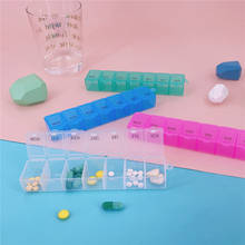 1Pc 7 Days Pill Medicine Box Weekly Tablet Holder Storage Organizer Container Case Pill Box Splitters 3 Colors 2024 - купить недорого