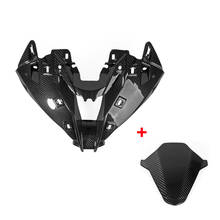 100%  Carbon Fiber Motorcycle Head Nose Cowl With Windscreen windshield Motorbike Fairing For BMW S1000RR S1000 RR 2019 2020+ 2024 - buy cheap