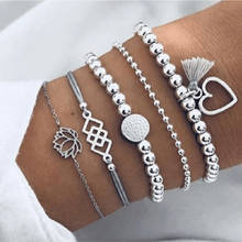 2021 Bohemian Bracelets & Bangles Set Vintage Bead Boho Charm Bracelet For Women Jewelry Accessories Pulseras Mujer Bijoux Femme 2024 - buy cheap