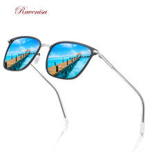 RAVENISA Retro Metal Sunglasses For Men Women 2020 Light Black Polarized Sun Glasses Square Alloy UV400 Goggle 325 2024 - buy cheap