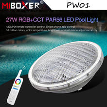 Miboxer-Luz LED subacuática inteligente, lámpara subacuática de 27W, RGB, CCT, PAR56, AC12V/DC12-24V, IP68, Control remoto y por voz por aplicación, PW01 2024 - compra barato