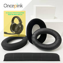 Oncepink substituição earpads bandana para sennheiser pxc450 pxc350 pc350 hd380 pro hme95 g4me zero fone de ouvido capa reparo 2024 - compre barato