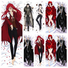 Anime Dakimakura Black Butler Grell Sutcliff Ciel Phantomhive Kuroshitsuji Pillow Case DIY Customized Hugging Body Pillow Cover  2024 - buy cheap