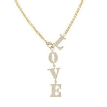 gold color letter Love shape Y Geometric Pendant Necklaces design luxury women necklace Bohemian long chain 2024 - buy cheap