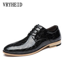 VRYHEID/Новые Мужские модельные туфли официальная обувь мужская деловая обувь ручной работы свадебные туфли Мужская обувь из натуральной кожи на шнуровке, большой размер 37-48 2024 - купить недорого