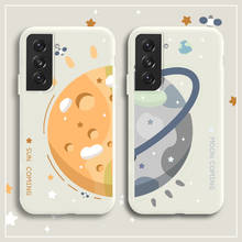 Funda de teléfono Satellite Moon para Samsung Galaxy S21, S20 FE, S10, Note 20, 10, Ultra Plus, A72, A52, A42, A32, A12, A02S, 4G, 5G, cubierta de silicona 2024 - compra barato