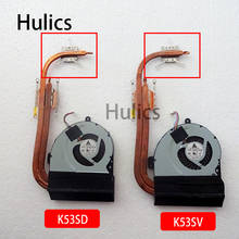 Hulics-ventilador de refrigeración para ordenador portátil, Enfriador de disipador térmico Original para Asus K53, X53, K53S, A53S, x53sv, K53SM, K53SJ, K53SC, K53SD 2024 - compra barato