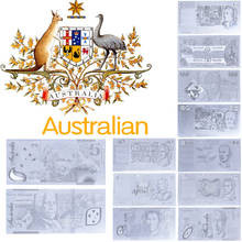 WR Australia 1/2/5/10/50/100/500 Silver Foil Banknote with Coa Frame New AUD Fake Money Non-currency Banknote Gift for Men 2024 - buy cheap