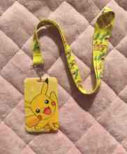 New cartoon Pikachu Creative Lanyard Card Holder Student Hanging Neck Phone Lanyard Badge Subway Access Card Holder 2024 - buy cheap