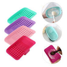 Silicone Makeup Brushes Cleaning Pad Mat Cosmetic Eyebrow Brushes Washing Cleaner Scrubber Board Makeup Cosmetics Accessories 2024 - buy cheap