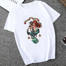 Women Tshirt Princess Ariel The Little Mermaid LOST AT SEA Graphic Tee Art T-Shirt Personality Hipster Harajuku Girl T shirt 2024 - buy cheap