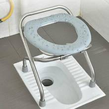 Cômoda dobrável portátil para assento de vaso sanitário, suporte para cadeira de penico, para camping, caminhadas e viagens de casa 2024 - compre barato