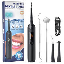 Raspador Dental ultrasónico eléctrico, removedor de placa Dental con pantalla LED, limpiador de dientes, manchas de dientes, herramienta de limpieza de sarro 2024 - compra barato