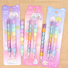 24 Set Cute Cartoon Animal Pencil Korea Removable Multifunction Pencils Kawaii School Supplies Student Stationery Kids Pencil 2024 - buy cheap