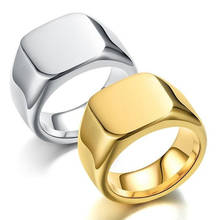 2021 мужские кольца в байкерском стиле, широкие квадратные перстни, модные брендовые ювелирные изделия на день рождения 2024 - купить недорого