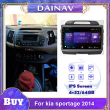 Radio con GPS para coche, reproductor con pantalla HD, estilo Tesla, 2 Din, DVD, para kia sportage 2014 2024 - compra barato