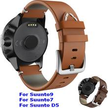 Qualidade superior pulseira pulseira inteligente banda para suunto7 relógio de couro pulseiras de pulso para suunto9/d5/spartan esporte pulso hr pulseira 2024 - compre barato