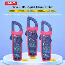 UNI-T UT201+ UT202+ UT202A+ Digital Clamp Meter True RMS  AC DC 400-600A Clamp Multimeter Auto Range False Detection Protection 2024 - buy cheap