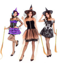 Witch Halloween Costumes for Women Adult Cosplay Costume Carnival Party Dresses Sets Friends Gift Sexy Holiday Female Skirt 2024 - buy cheap