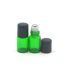 500pcs Mini Refillable 2ml Roller Glass Bottle Essential Oil Perfume Sample Text Roll-on Green Bottle 2024 - buy cheap