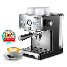 Home Coffee Machine 15bar  Espresso Coffee Machine  Semi-Automatic  Milk Bubble Maker Mocha Latté Cappuccino 2024 - buy cheap