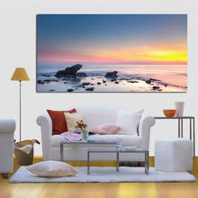 Cuadros modernos en lienzo para pared, impresiones oceánicas, pinturas de paisaje marino al atardecer, decoración del hogar para sala de estar, sin marco 2024 - compra barato