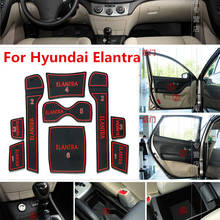 9 peças para hyundai elantra hd 2008-2015 3d tapete de borracha porta slot almofada almofada do sulco esteira lnterior antiderrapante acessórios do carro 2024 - compre barato