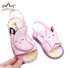 Summer New Lovely Candy Color Sandals Soft Jelly Kids Shoes Sandalias Cartoon Girls Sandals Summer Beach Girls Shoes 2024 - buy cheap