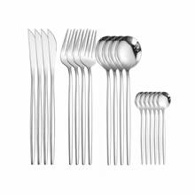 Kitchen Tableware Stainless Steel Cutlery Set Fork Spoon Knife Set Cutlery Silver Set Spoons Forks Dinnerware Set dropshipping 2024 - buy cheap