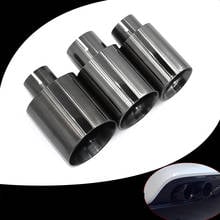 1 Pcs Titanium Black Different Size Universal Exhaust Tip Stainless Steel Welding Muffler Tip Bevel Nozzle Exhaust System 2024 - buy cheap