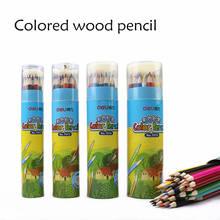 Lápiz de Color de arte escolar, 12, 18, 24, 36 colores, dibujo de estudiante, lápiz de madera pintado, crayón 2024 - compra barato