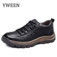 YWEEN New Men Casual Shoes Spring Autumn Split Leather Wear-resistant Shoes Male British Designer Shoes Outdoors Men's Shoes 2024 - buy cheap