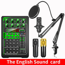 Microphone Mixer Audio Live broadcast dj Stand Condenser USB Wireless Professional Recording Live Bluetooth Sound Card 2024 - buy cheap