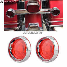Rear Taillight 3.25" Red Turn Signal Lens Bezels Trim Ring Compatible For Harley Touring Electra Road King Road Glide FLHR FLTR 2024 - buy cheap