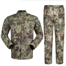 Conjunto de uniforme militar do exército, roupas táticas camufladas para homens, airsoft, soldado, treinamento de combate, jaqueta e calças 2024 - compre barato